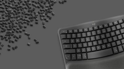 Toetsenbord - Draadloos - Logitech - Wave Keys - AZERTY - Ergonomisch - Polssteun