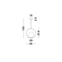 Lyora Design hanglampObitar enkel rond goud - 9988169 - thumbnail