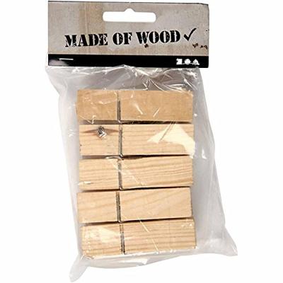 Creativ Company Houten wasknijpers 7cm, 10st.