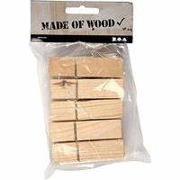 Creativ Company Houten wasknijpers 7cm, 10st. - thumbnail