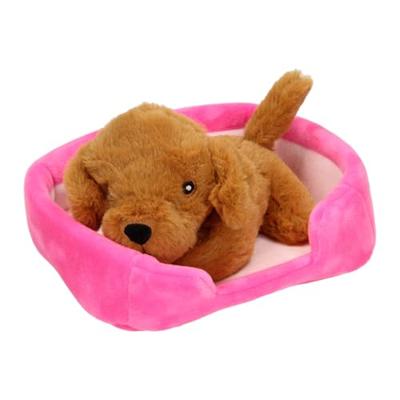 Toi-Toys Pluchen hond in mand