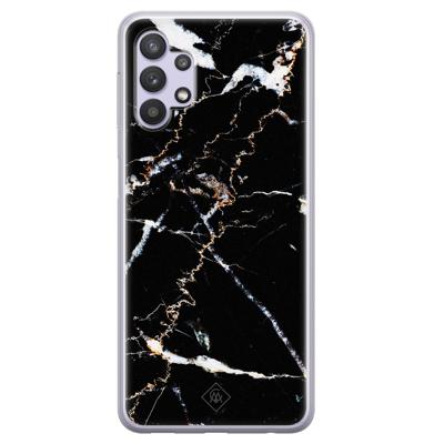 Samsung Galaxy A32 5G siliconen hoesje - Marmer zwart