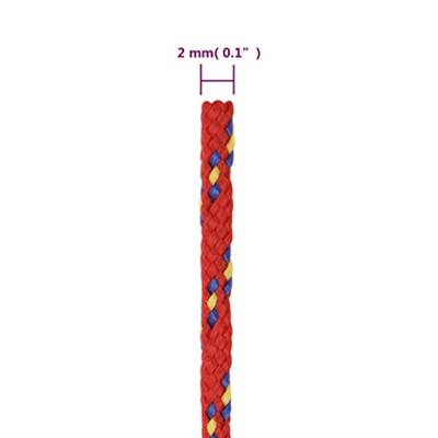 Boottouw 2 mm 25 m polypropyleen rood - thumbnail