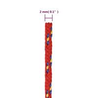 VidaXL Boottouw 2 mm 25 m polypropyleen rood - thumbnail