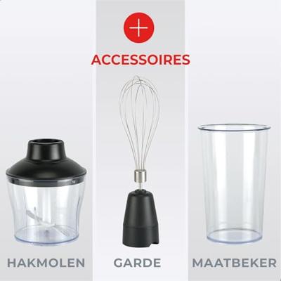 Classic Staafmixer Set - 1200 watt met hakmolen - thumbnail