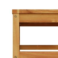 5-delige Loungeset met kussens massief acaciahout - thumbnail