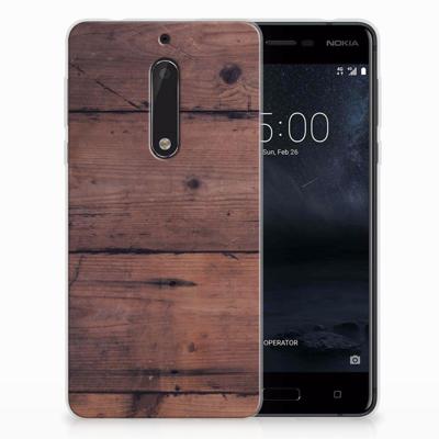 Nokia 5 | Bumper Hoesje | Old Wood
