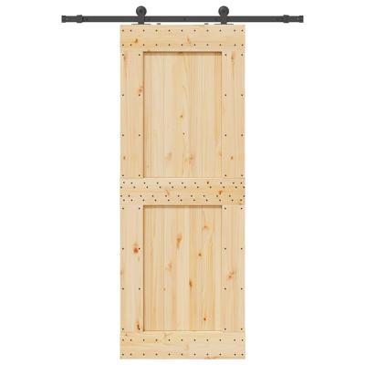 Schuifdeur met beslag 85x210 cm massief grenenhout