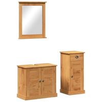 Badkamermeubelset VIGO 3 pcs Honingbruin Massief grenenhout - thumbnail