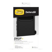 Otterbox Defender Backcover Google Pixel 9, Pixel 9 Pro Zwart Met standaard, Met standfunctie, Stootbestendig - thumbnail