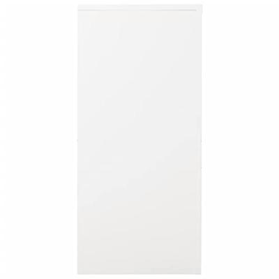 Roldeurkast 90x40x90 cm staal wit