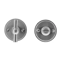 Hdd Pro WC Garnituur Rond Retro 48 Mm Plat Petana Inox Look - thumbnail