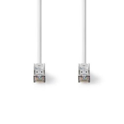 Cat 8.1 S/FTP-Netwerkkabel | RJ45 Male naar RJ45 Male | 5,0 m | Wit