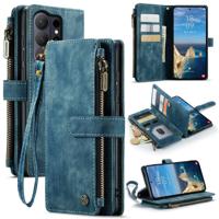 Caseme Samsung Galaxy S26 Ultra PU leren hoesje - portemonnee - Blauw - thumbnail