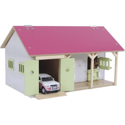 Kids globe paardenstal 2 boxen roze - 1:32 Kids globe - Van manen Kids globe paardenstal 2 boxen roze - 1:32 Kids globe - Van manen