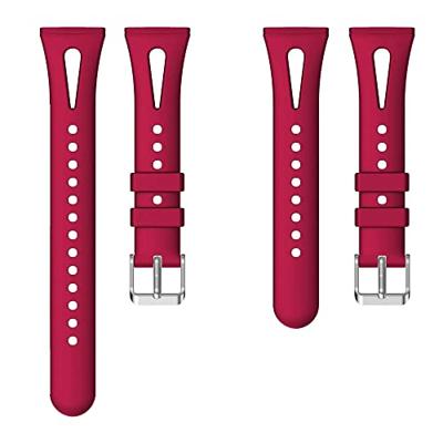 Fitbit Versa 3 & 4 / Sense 1 & 2 - Sportbandje druppel design - Large - Rood Fitbit Versa 3 & 4 / Sense 1 & 2 - Sportbandje druppel design - Large - Rood