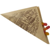 Zak | Schuine zak | Papier | K23 | bruin | 2000 stuks - thumbnail