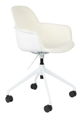 Zuiver Bureaustoel 'Albert Kuip' Met armleuning, Bouclé