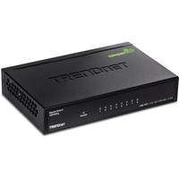 TRENDnet TEG-S82G 8-Port Gigabit GREENnet Switch, Ethernet Splitter, 10/100/1000 Mbps, ventilatorloos, 16 Gbps schakelcapaciteit, metalen behuizing, plug & play,zwart - thumbnail
