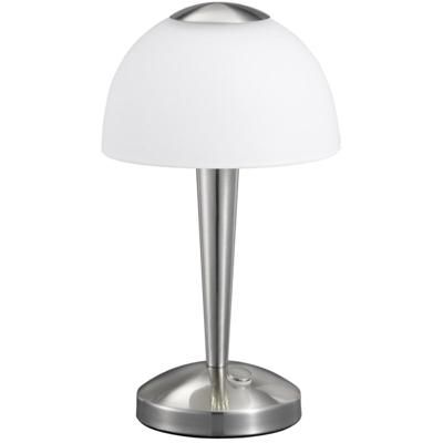 LED Tafellamp 4W - Warm Wit 3000K - Mat Nikkel - Aluminium Design