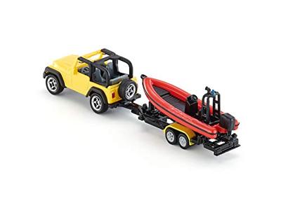 Siku 1658 jeep met boot - thumbnail