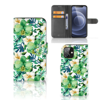 iPhone 12 | 12 Pro (6.1") Hoesje Orchidee Groen - thumbnail