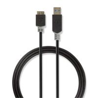 Kabel USB 3.0 | A male - Micro-B male | 2,0 m | Antraciet - thumbnail