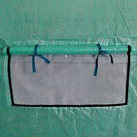 VidaXL Tuinkas walk-in draagbare polytunnel met stalen frame 18 m² - thumbnail