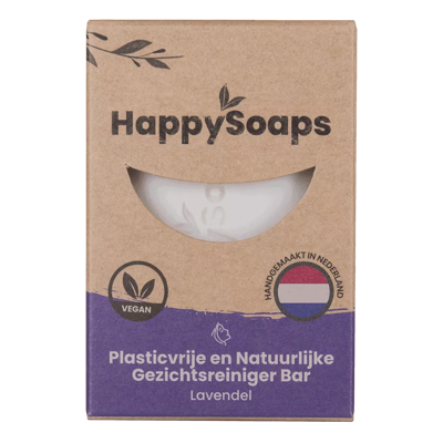 HappySoaps Gezichtsreiniger Bar Lavendel 70gr