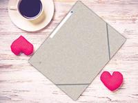 Elastomap oxford top file+ a4 beige | 10 stuks - thumbnail