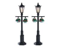 Kerstfiguur Old english lamp post set of 2 b/o 4.5v LEMAX - Lemax - thumbnail