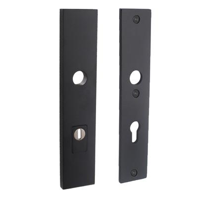 Intersteel Veiligheidsschilden SKG3 rechthoekig doorgaand PC72mm kerntrekbeveiliging - mat zwart