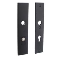 Intersteel Veiligheidsschilden SKG3 rechthoekig doorgaand PC72mm kerntrekbeveiliging - mat zwart - thumbnail