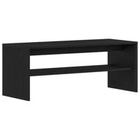 Tv-meubel 100x40x40 cm spaanplaat zwart eikenkleurig - thumbnail