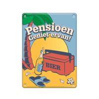 Paperdreams Tekstbord metaal 22x16,5cm - pensioen - thumbnail