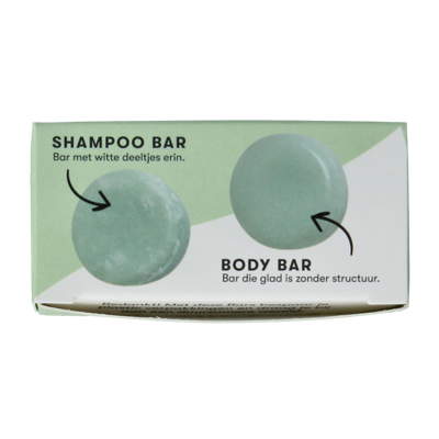 Mini shampoo & body bar aloe vera & komkommer 20 Gram Mini shampoo & body bar aloe vera & komkommer 20 Gram