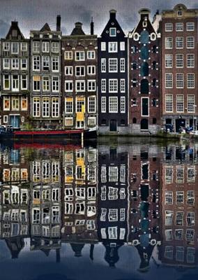 Amsterdam Houses Puzzel 1000 Stukjes Amsterdam Houses Puzzel 1000 Stukjes