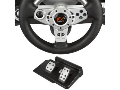 NanoRS RS700 game controller Zwart, Zilver USB Stuur Analoog/digitaal Android, Nintendo Switch, PC, PlayStation 4, Playstation 3, Xbox One - thumbnail