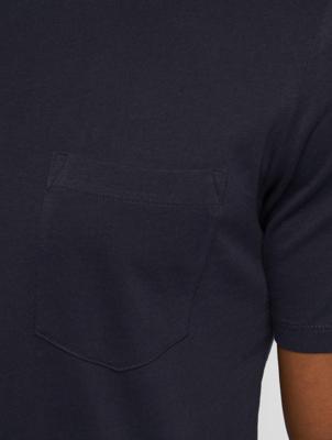 JACK & JONES ESSENTIALS slim fit T-shirt Pocket donkerblauw JACK & JONES ESSENTIALS slim fit T-shirt Pocket donkerblauw
