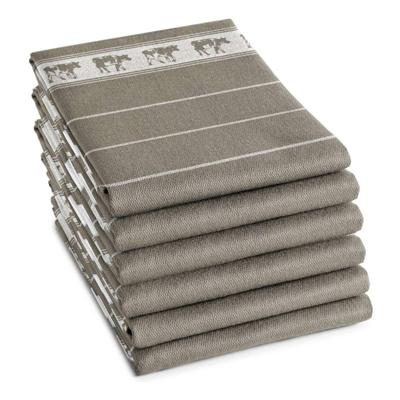 DDDDD DDDDD Theedoek Koe 60x65 Taupe