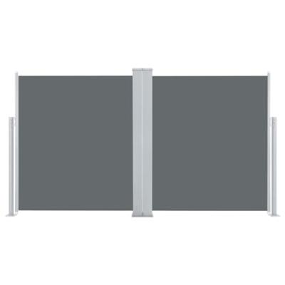 VidaXL Windscherm uittrekbaar 140x600 cm antraciet VidaXL Windscherm uittrekbaar 140x600 cm antraciet