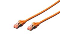 Digitus DK-1644-005/OR RJ45 Netwerkkabel, patchkabel CAT 6 S/FTP 0.50 m Oranje Halogeenvrij, Verdraaide paren 1 stuk(s) - thumbnail
