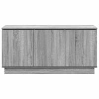 TV-meubel met LED Grijs sonoma 100 x 38 x 49 cm Bewerkt hout - thumbnail