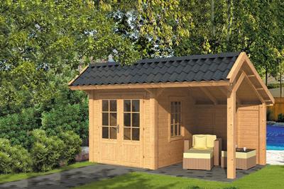 Tuindeco Bergen L Kapschuur type 3 468x306 cm Lariks/Douglashout blank- Kapschuurdak- Onbehandeld lariks Douglas hout- Tuindeco Tuindeco Bergen L Kapschuur type 3 468x306 cm Lariks/Douglashout blank- Kapschuurdak- Onbehandeld lariks Douglas hout- Tuindeco