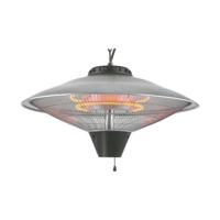 Kwarts Kachel EDM 07092 07092 2100 W Ø 56,5 x 30 cm Zwart - thumbnail