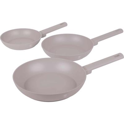 BerlingerHaus Bh koekenpannenset 3-delig taupe BerlingerHaus Bh koekenpannenset 3-delig taupe