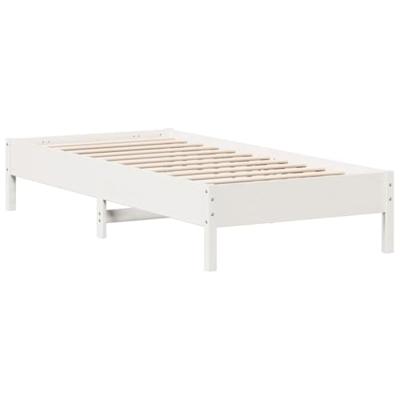 Bedframe zonder matras massief grenenhout wit 140x200 cm Bedframe zonder matras massief grenenhout wit 140x200 cm