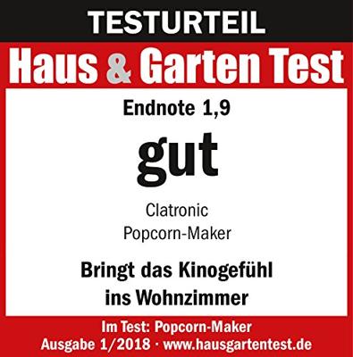 Clatronic PM 3635 263335 Popcornmaker Wit, Grijs