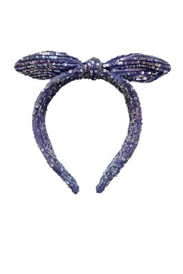 B.Nosy winter haarband meisjes - paars - Ava - pailletten