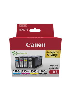 Multipack-inktcartridges - CANON - PGI-1500XL Zwart/Cyaan/Magenta/Geel - Hoog rendement